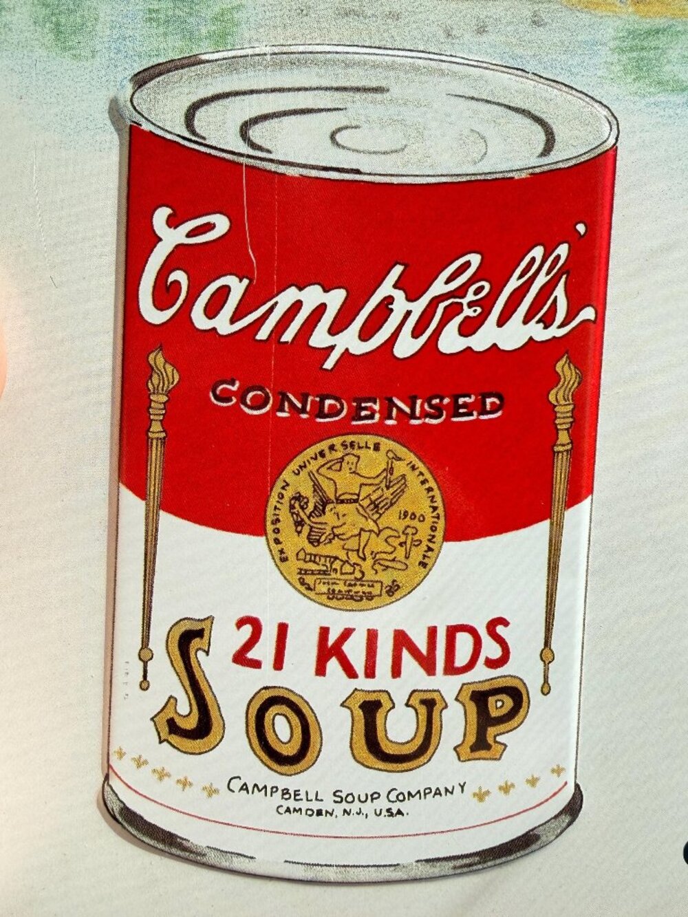 Campbell Kids No 10 Girl Embossed Metal Sign 1993 Campbell's Soup Vintage - Picture 4 of 9